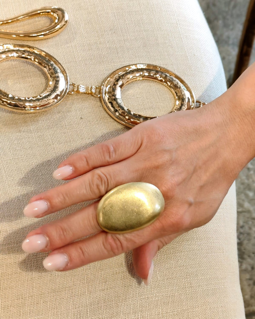 Anello Statemen Oxyde Gold (dimensione)