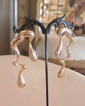 Orecchini Scultorei Oro Liquido