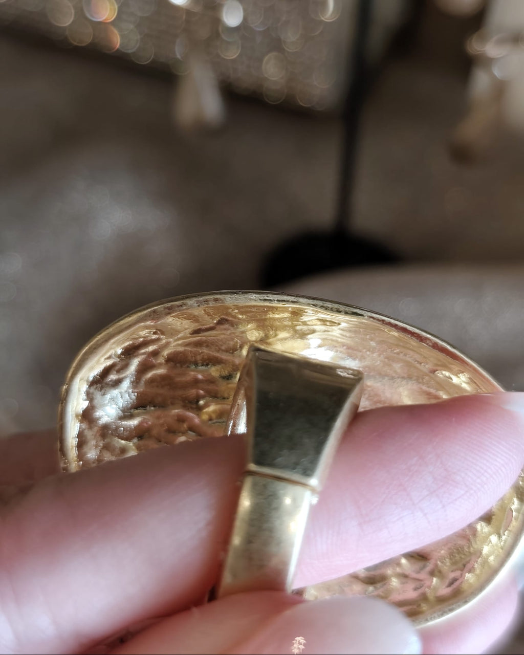 Anello Statement Oxyde Gold