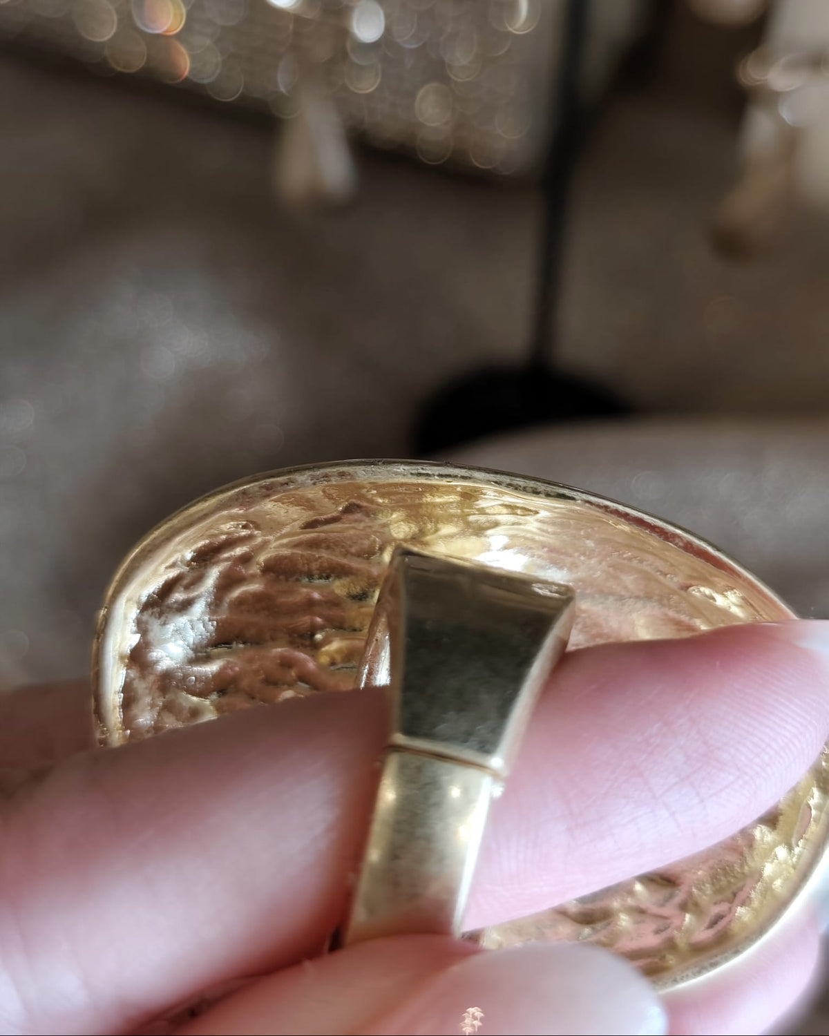 Anello Statement Oxyde Gold